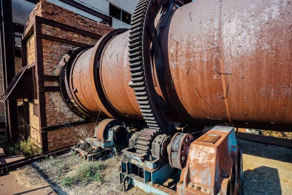 Kiln used in the concrete powder making process