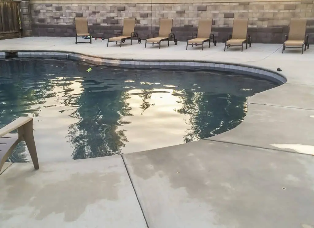 Concrete pool decking