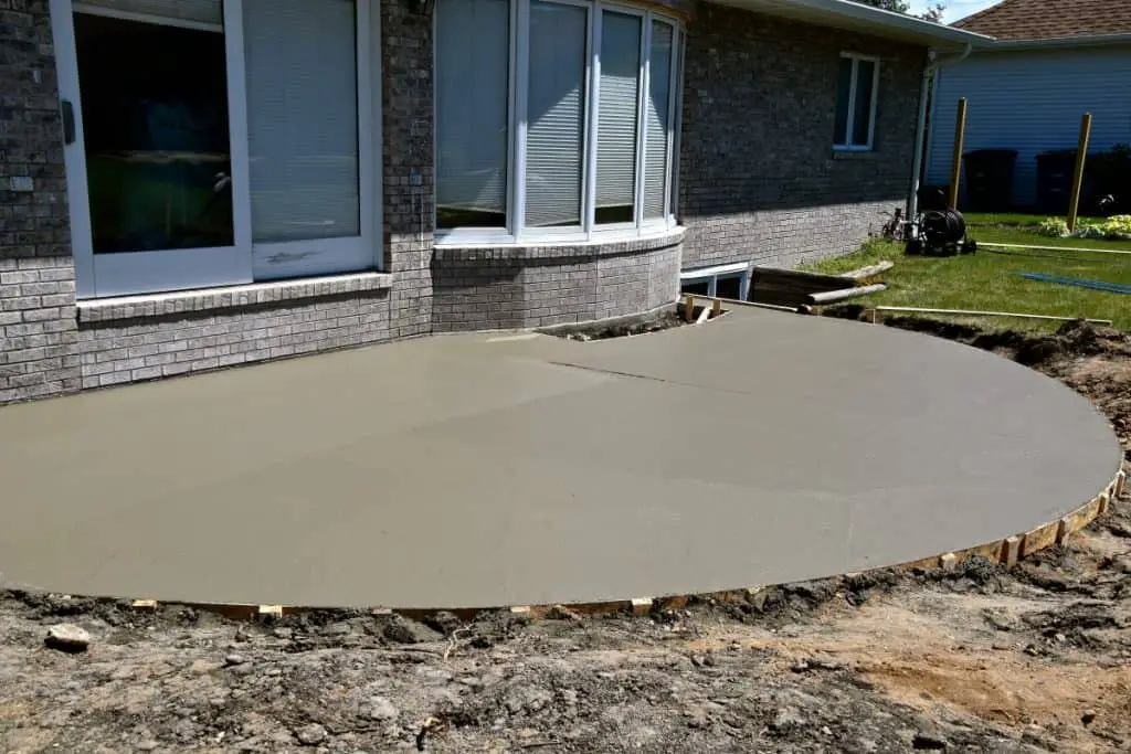 Building a new concrete patio