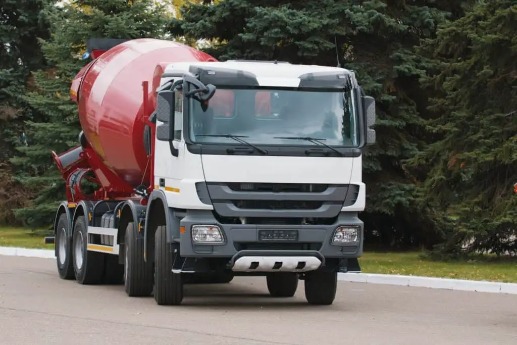 Concrete mixing truck