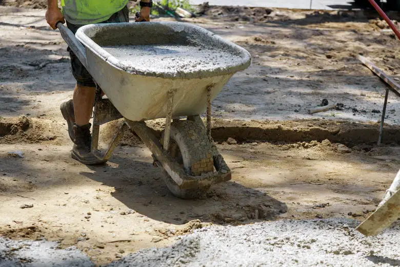 Concrete curing underneath dirt