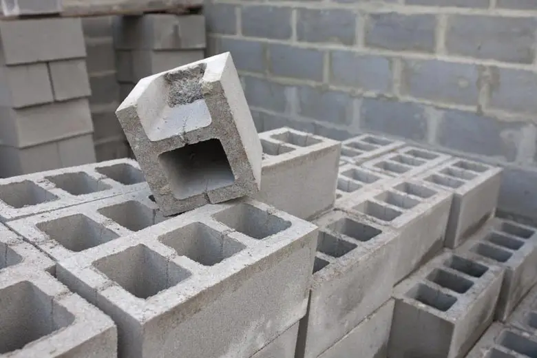 Fireproof concrete blocks