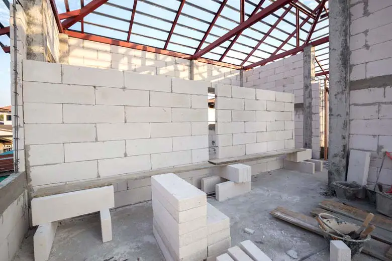 Foamed concrete blocks